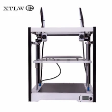 Newest Dual Extruder 3D printer Independent Dual Extruder Large size Sheet Metal frame High Quality Precision DIY kit LCD tronxy 3d printer kit printing plus size 330 330 400mm metal frame structure high precision 3d printer diy kit dual z lead screw