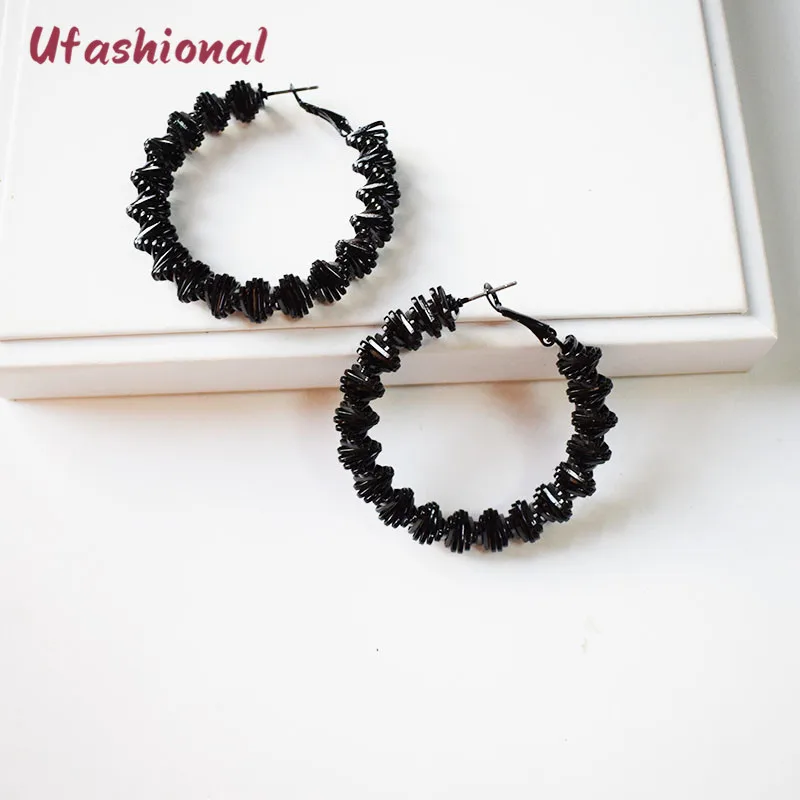 

Designer Brand Geometric Shape Stud Earrings For Women Zinc Alloy Resin Simple Fashion Personality Big Earring Wholesale