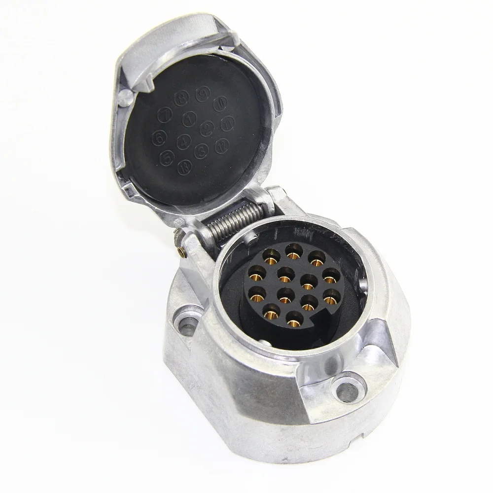 13 pin metal trailer plug