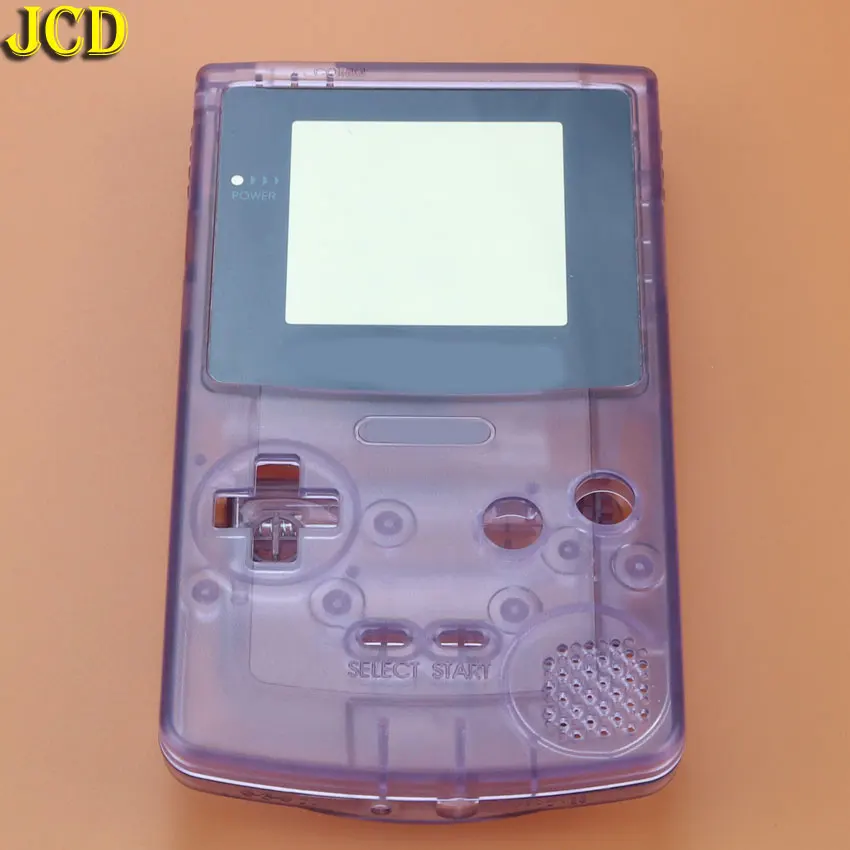 JCD 1 шт корпус оболочка Крышка для kingd GameBoy цвет корпус gbc, чехол Упаковка - Цвет: Transparent purple