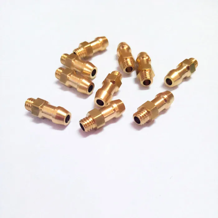 

10PCS/Lot RC Boat M4 Copper Nozzle Water Cooling Nipples Water Faucet Taps Spout for DIY Models Water Cooling Spare Parts