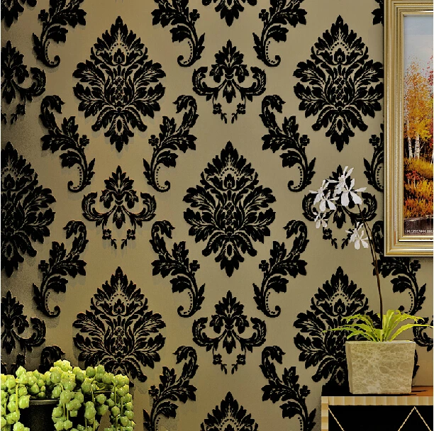 Bueno Papel Decorativo Para Pared #2: 3D-Thick-Velvet-Flocked-Wallpaper-European-Non-woven-Wallpaper-Roll-Living-Room-TV-Background-Wallpaper-For.jpg Bueno Papel Decorativo Para Pared #2: 3D-Thick-Velvet-Flocked-Wallpaper-European-Non-woven-Wallpaper-Roll-Living-Room-TV-Background-Wallpaper-For.jpg