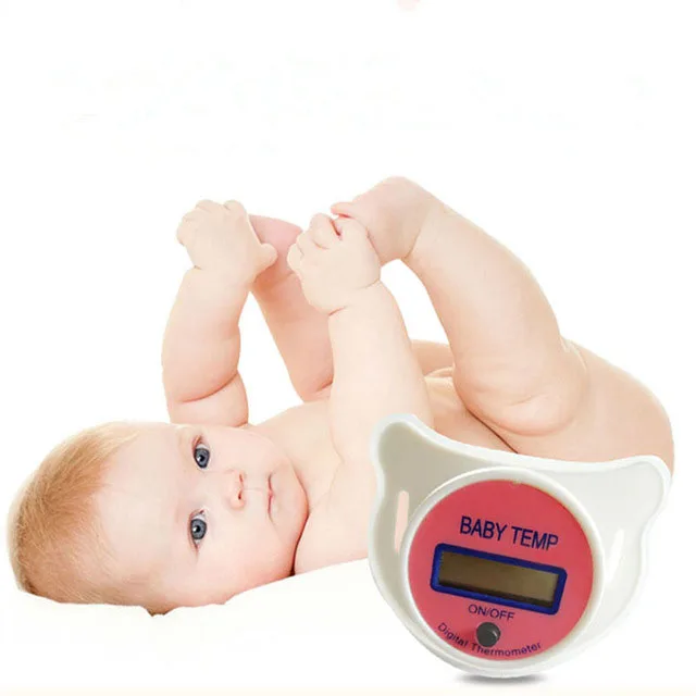 Детский ЖК-соска для соски, термометр для рта, портативный Детский термометр с фаренгейтом, соска, мягкая, для здоровья, для детей