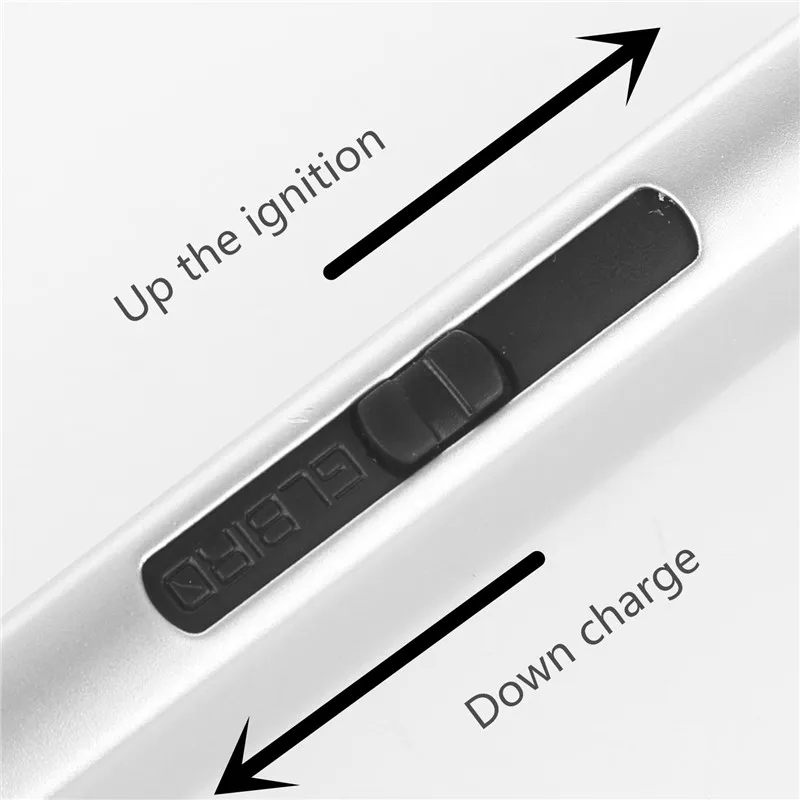 Полоска USB Зажигалка перезаряжаемая Электронная Зажигалка металлическая Зажигалка Ветрозащитная двухсторонняя сигарная плазма