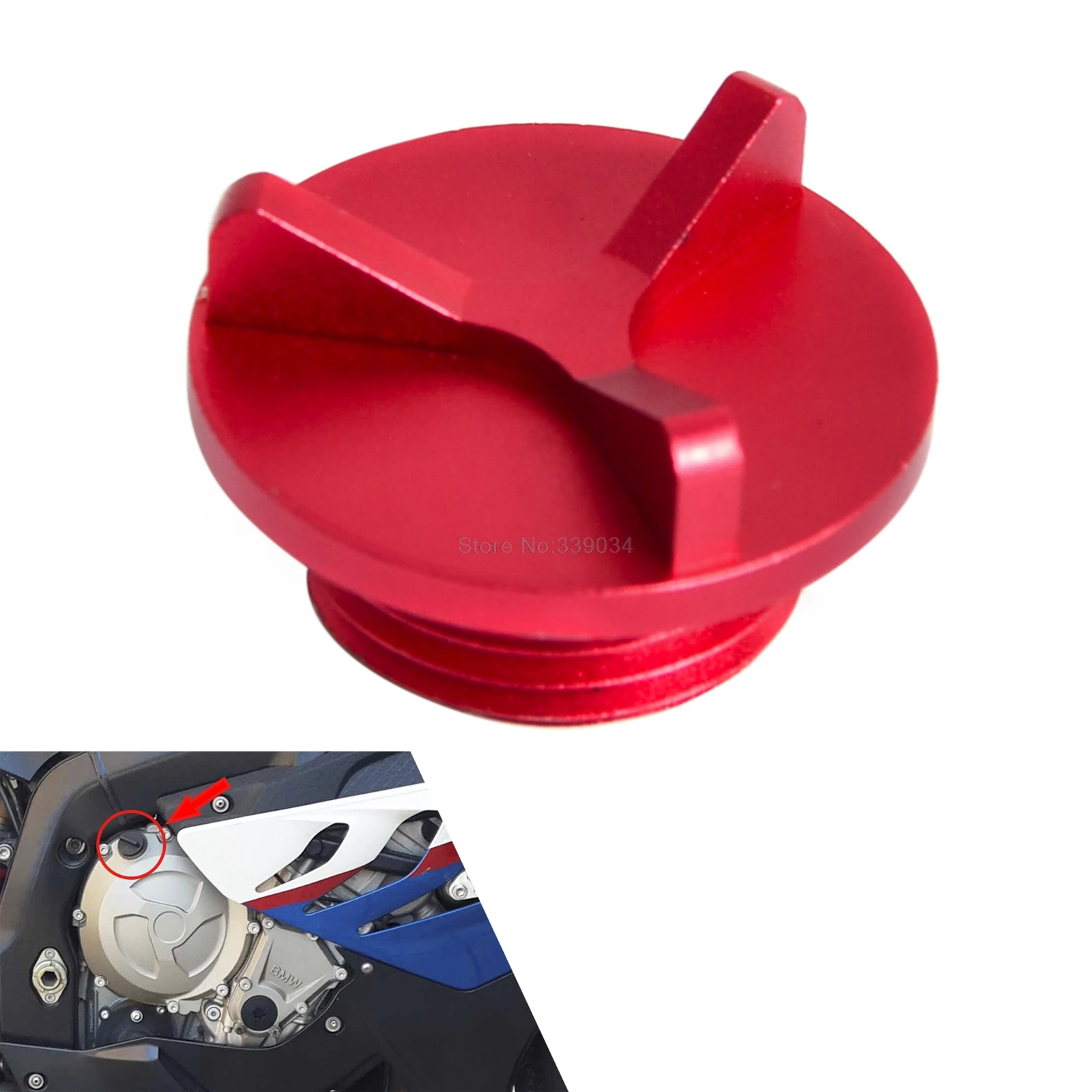 CNC de alumínio Motor Oil filler Cap Para BMW G450X HP4 S1000RR S1000R