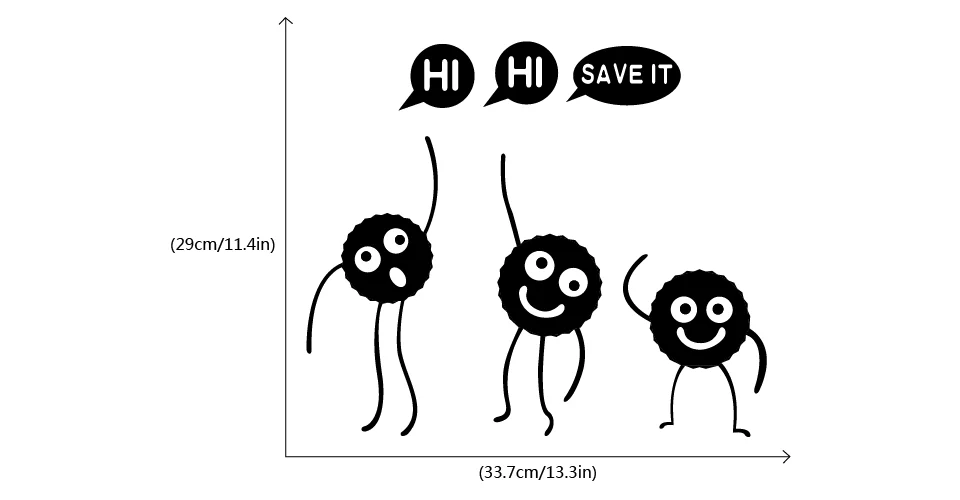 مضحك التبديل عصا الزخرفية جدار خزانة غرفة نوم السرير غرفة المعيشة جدار الزجاج ملصقات 3 قطعة مجموعة