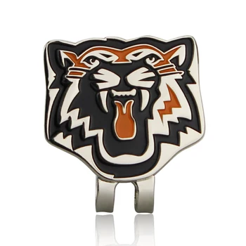 

Free Shipping 2 pcs/lot Tiger Golf Ball Marker w Golf Cap Clip, Golf Ball Mark, Golf Hat Clips