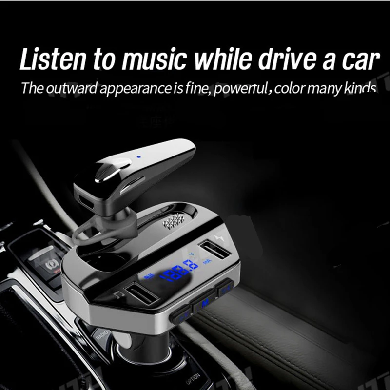 Беспроводной fm передатчик Bluetooth гарнитура MP3 плеер модификатор радио