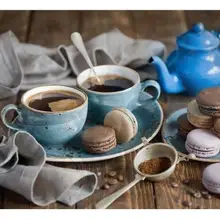 3164 кофе время-краска комплекты номеров для взрослых DIY