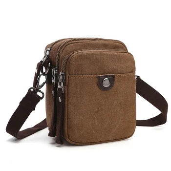 

Boshikang Casual Men's Business Daily Bag Mini Crossbody Bag Canvas Small Men Single Shoulder Messenger Bags High Quality