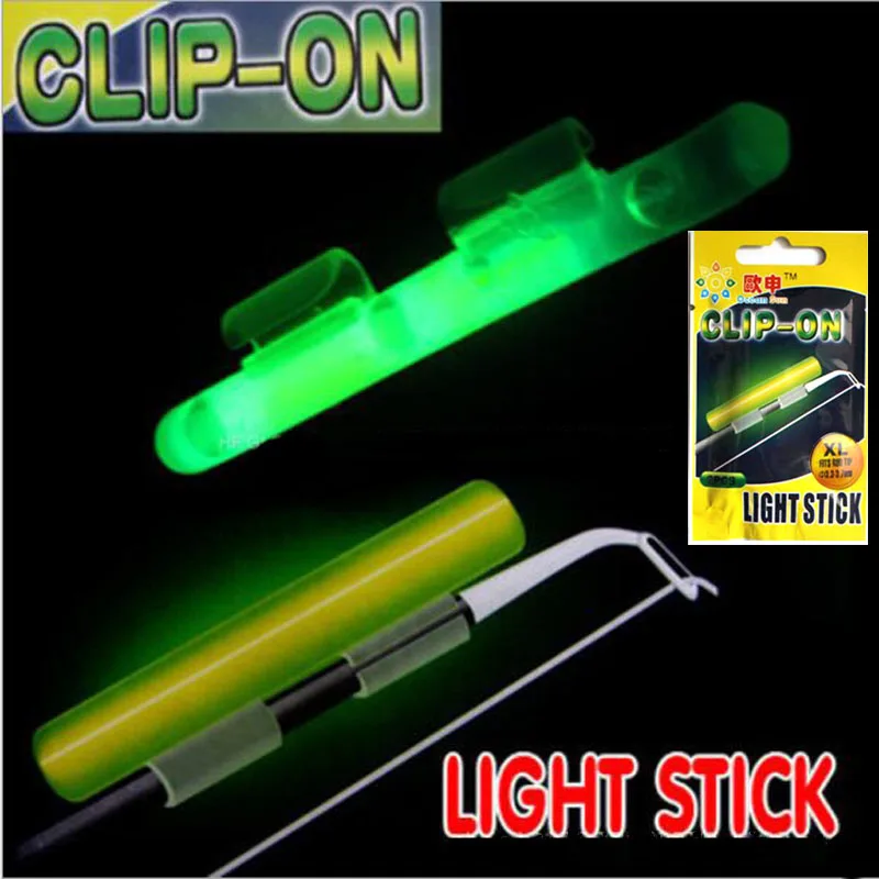 Buy Clip On! 10 bags Fishing Glow Stick Tube XL 3.3X3