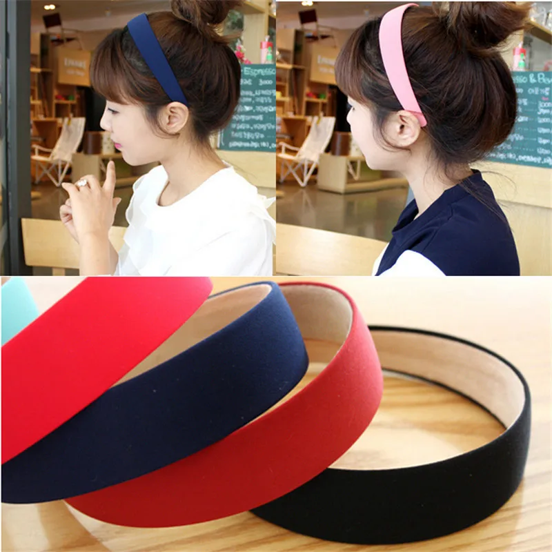 Hot 1PC Plastic Fashion Canvas Wide Headband Hair Band Headwear Bezel