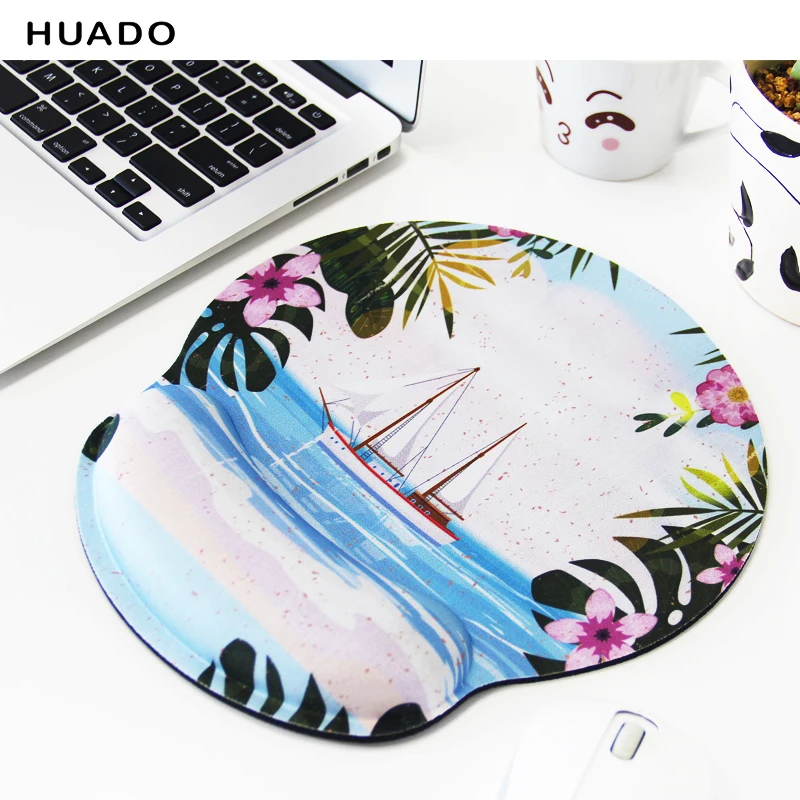 

Comfort Mouse Mat with soft wrist rest Ergonomic mouse pad Professional Optical Trackball PC Thicken Mouse Pad Support Wrist