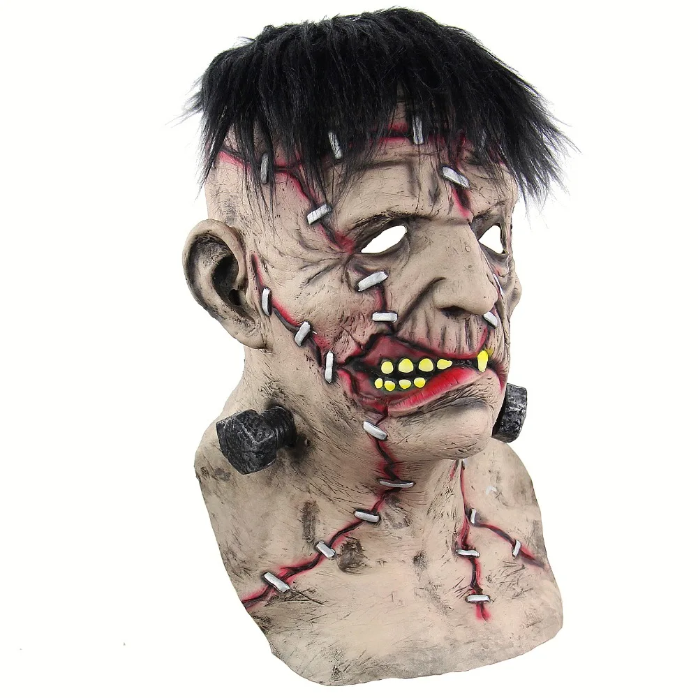 Маска зомби латексная маска для взрослых Хэллоуин новинка полная над головой Маска Костюм вечерние ужасная пугающая маска кровавый головной убор