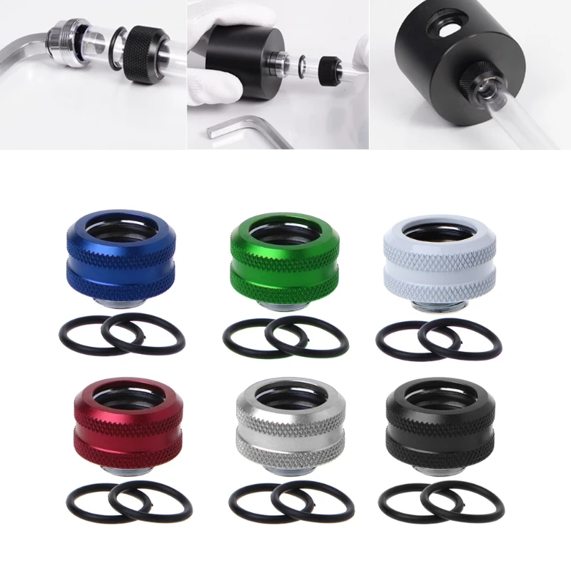 

Water Cooling G1/4 Thread OD 16mm Rigid Hard Tube Extender Connector Fittings For Computer Water Cooling
