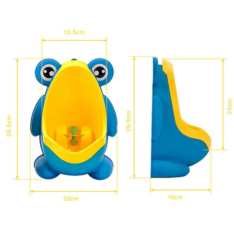 Baby Boy Potty Toilet Training Frog Children Stand Vertical Urinal Boy Pee Potty Infant Toddler Wall-Mounted Urinal for Children