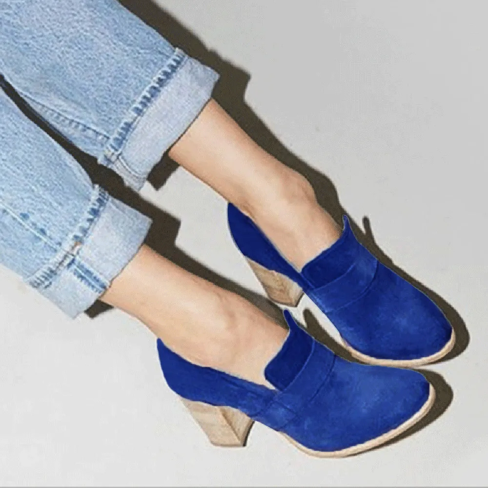 

YOUYEDIAN women shoes 2 colors High Heel Shoe Boots Slip-On pumps wedge pointed shoes zapatos de mujer #G6