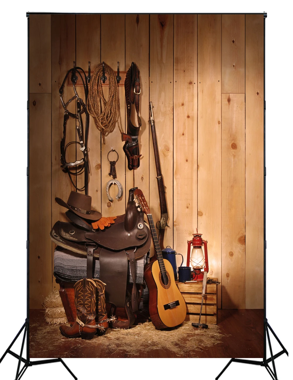 Vertical 2016 New arrival cow boy photography backdrops photo background for newborn portrait XT 4162