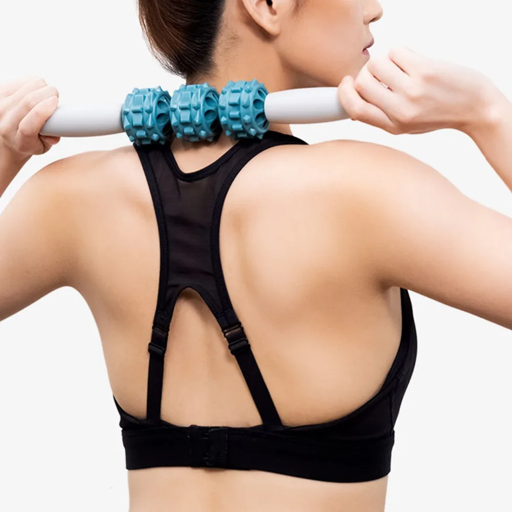 MI Mijia YunMai 3 шт. массажный набор мышечный массажный ролик для йоги палка инструмент для массажа тела валик для мышц палочки с 3-точечным Spiky шаром