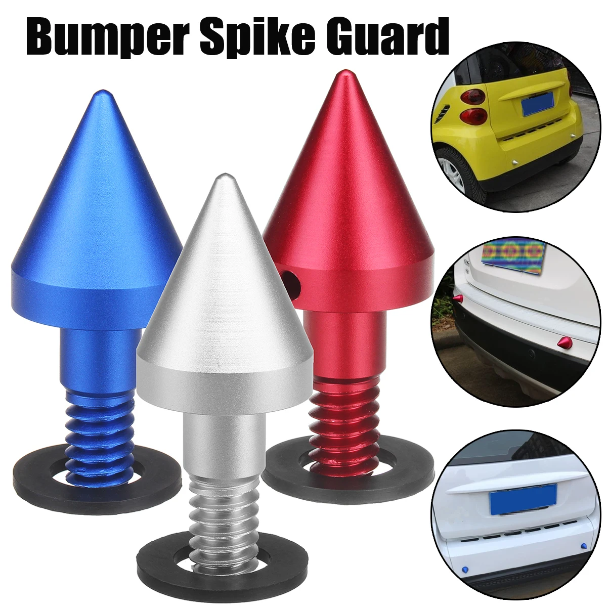Car Front Rear Bumper Spike Guards Protector Anti Collision Protective