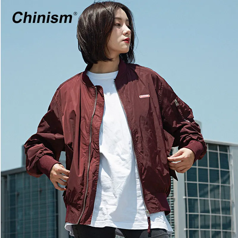 

CHINISM Letter Printed Ma1 Bomber Jacket Mens Pilot Anarchy Outerwear 2018 Autumn Flight Coat Streetwear Male Bomber Jackets