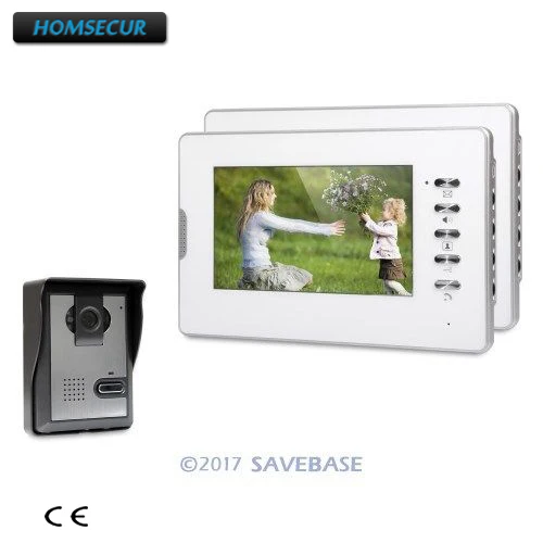 

HOMSECUR 7" Video Security Door Phone with Mute Mode for Home Security for House/ Flat