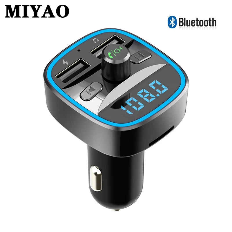 

FM Transmitter Bluetooth 5.0 Handsfree Car Kit Wireless LCD TF Card MP3 Player Dual USB Car Charger 3.1A Car Accessories Adapter