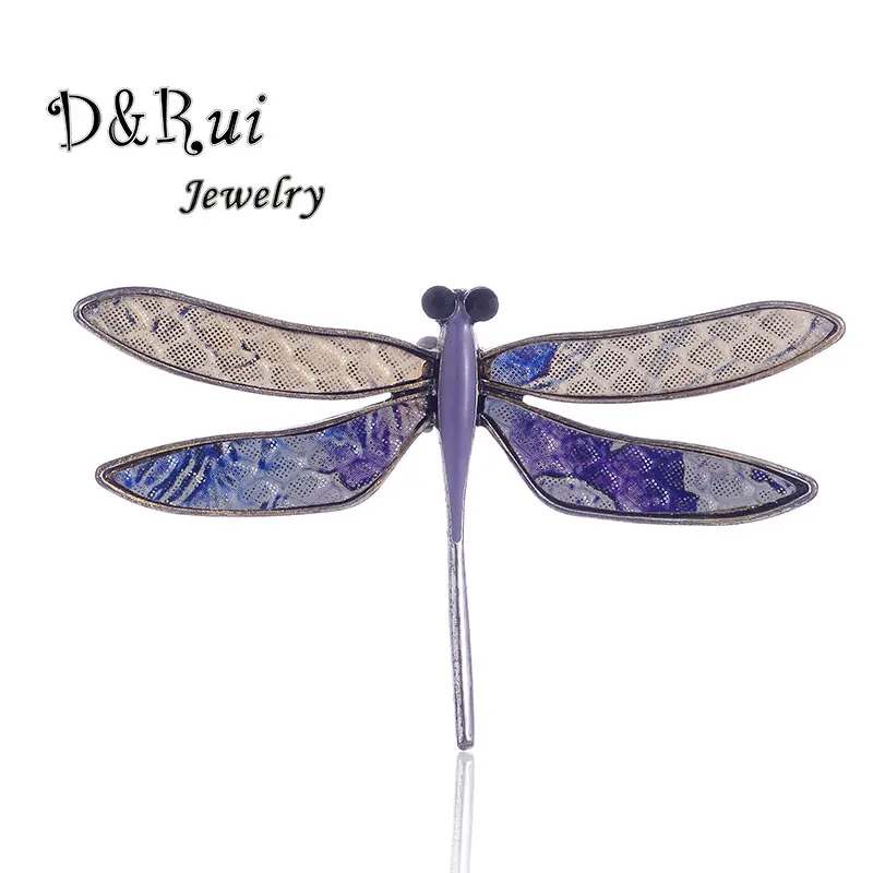 

New Colored Dragonfly Brooches For Women Men Fashion Metal Enamel Animal Unisex Brooch Pins Jewelry Exquisite Collar Decoration