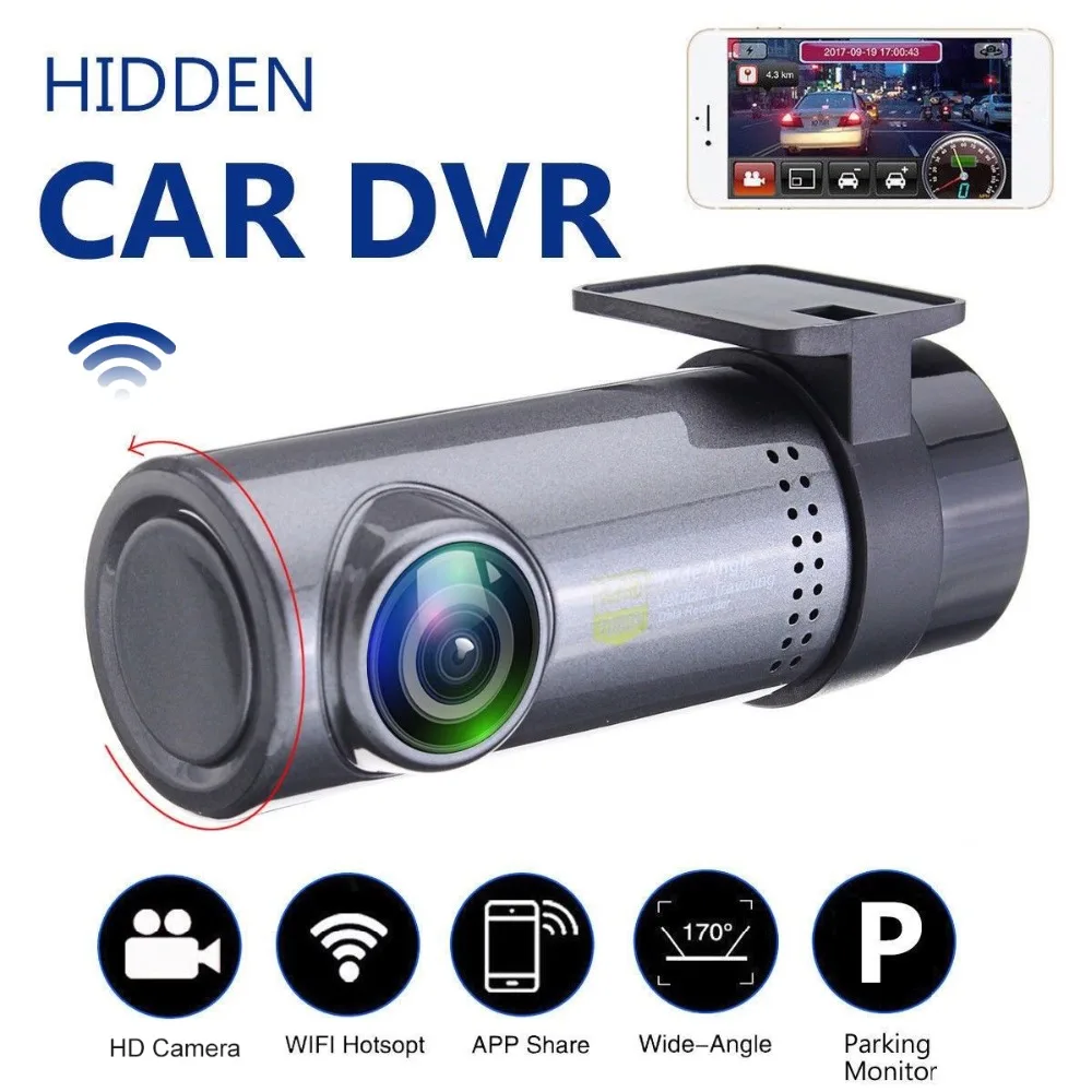 

Mini Car WiFi DVR Hidden Cameras 720P HD Auto dual lens Digital Video Recorder Dash Cam for Android Multimedia player