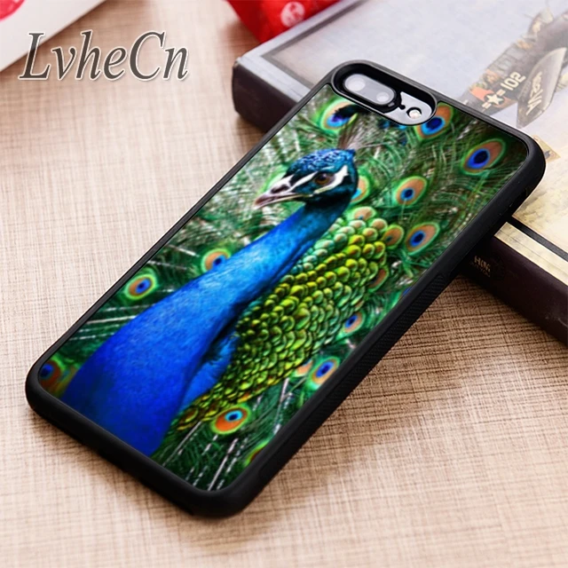 LvheCn чехол для телефона с павлином iPhone 5 6 6s 7 8 plus X XR XS max 11 12 Pro Samsung Galaxy S7 edge S8 S9 S10 |