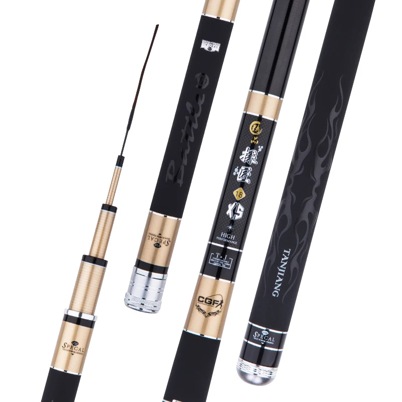 

3.9m 4.8m Taiwan Fishing Rod Carbon Hand Olta Ultra-light Ultra-hard 28-tone Competitive Carp Fishing Cannes Pole Vara De Pesca