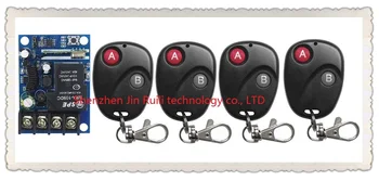 

New DC12V 24V 36V 48V 1CH RF Wireless Remote Control Switch System 4pcsTransmitter with Two-button Receiver Smart Home Switch