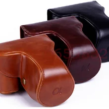 Из искусственной кожи Камера сумка чехол для sony ILCE-7/7R A7/A7R 24-70mm объектив с плечевым ремнем