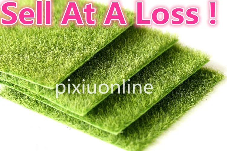 

1pcs/lot DS56B Emulation Grass Mat Green Artificial Lawns 15x15cm Carpets Fake Garden Moss for Floor Decoration Sell At A Loss