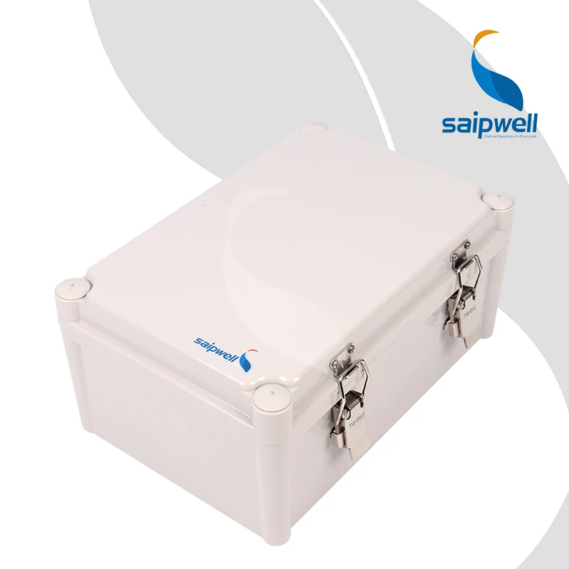 

280*190*130mm Metal Agraffe Design Hinge Type Waterproof Box / Control Box with Metal Draw Latches (SP-002-281913)