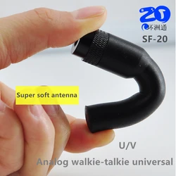 Walkie-talkie antenna universal super soft antenna SMA-F / M U / V dual-band antenna 2PCS Walkie-talkie antenna universal super soft antenna SMA-F / M U / V dual-band antenna 2PCS