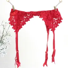 Модный кружевной Цветочный Тонкий женский/Дамский Сексуальный Пояс с подвязками для чулок, модный однотонный металлический зажим GA1006