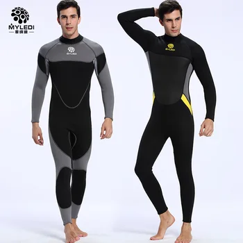 

Spot chloroprene rubber diving suit 3mm warm and thick scuba diving suit surf clothes men snorkel suit
