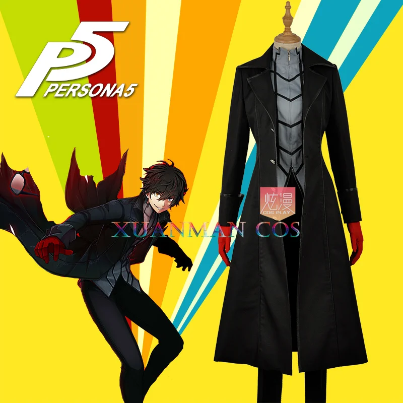В наличии костюм для косплея Persona 5 Hero Джокер фантомный вор мужские версии длинный