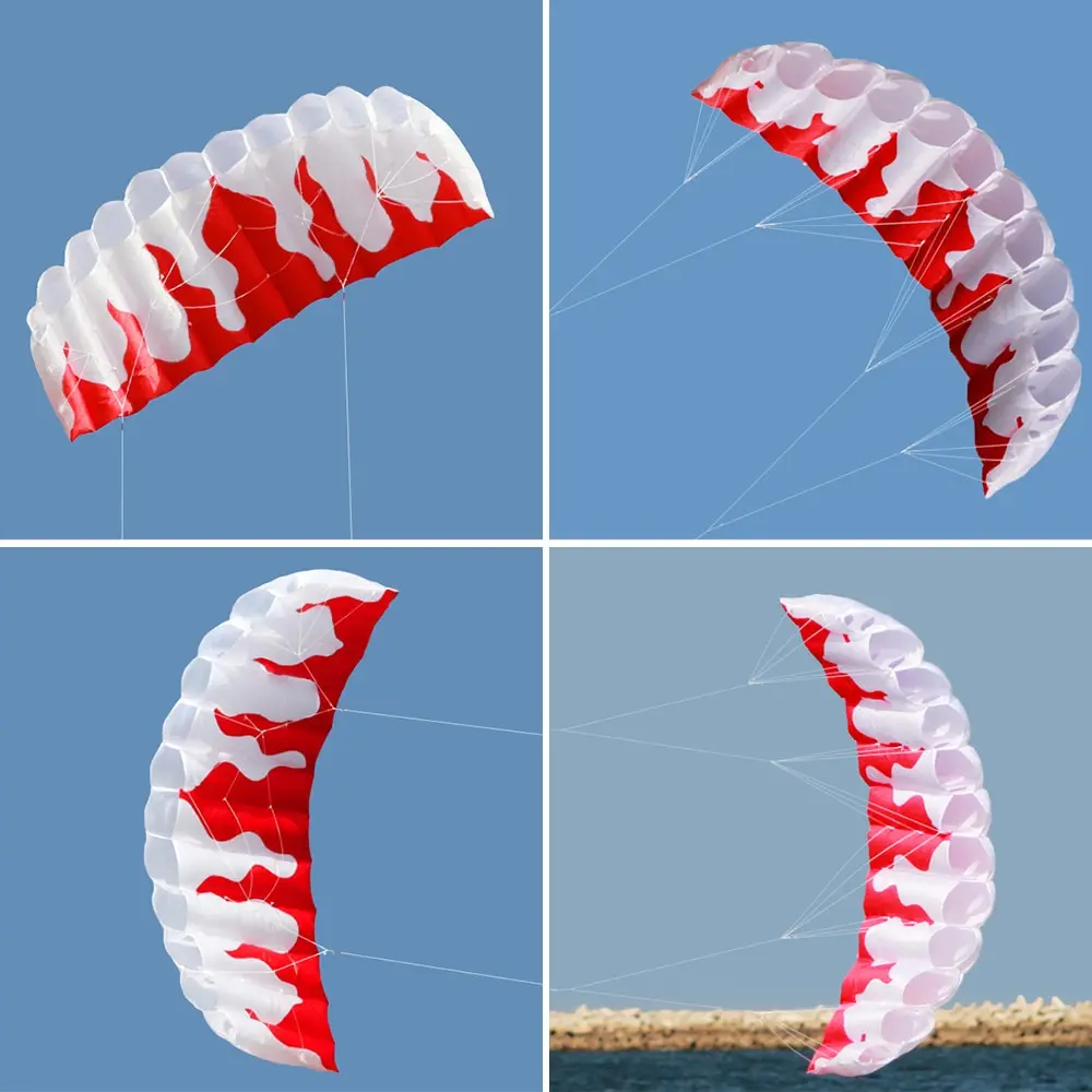Спорт на открытом воздухе 2 м мощность мягкий кайт двойной линии трюк воздушный змей-параплан с ручкой 30 линии для активного отдыха пляж Луг весело