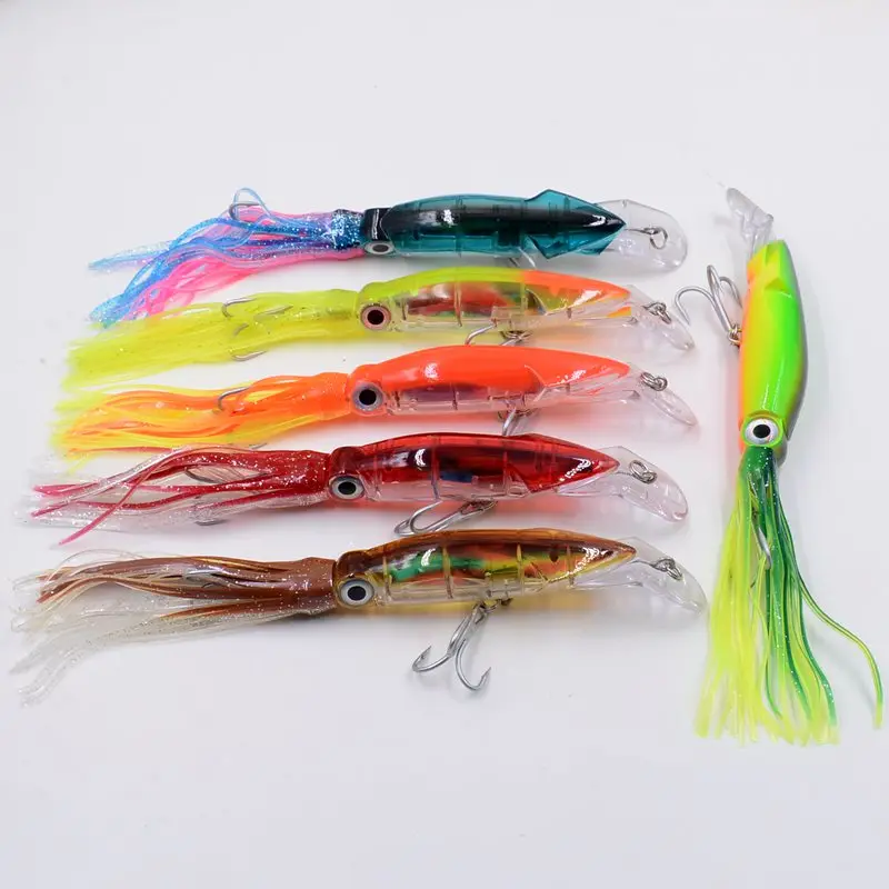 

1pcs 23cm 43g Octopus Squid Hard Lure For Sea Carp Fly Fishing Spinner Bait Accessories Jig Hooks Tool Wobblers Fish Sport lures