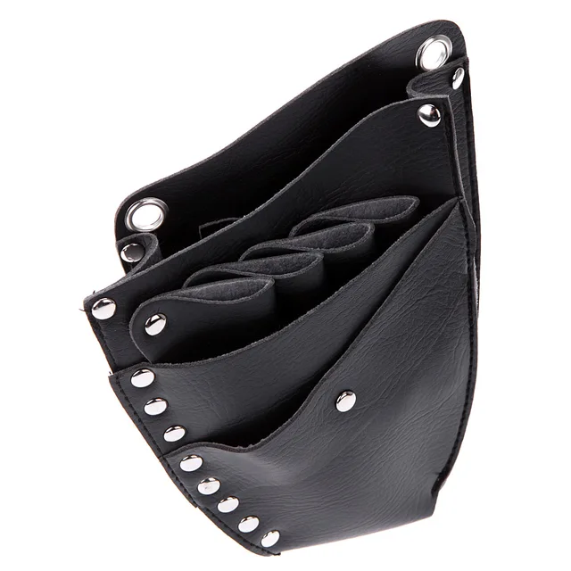 Pu Leather Barber Hair Scissor Bag Hairdressing Holster Pouch Holder Pu Leather Barber Hair Scissor Bag Hairdressing Holster Pouch Holder Case Rivet Clips With Waist
