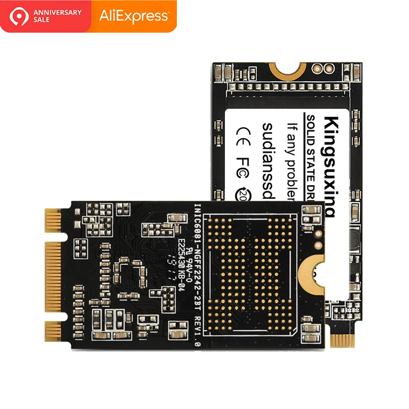

Kingsuxing m.2 SSD SATA 2242 NGFF 64gb 120GB 240gb 500gb SSD m2 Solid State Disk Hard Drive for Computer Laptop Jumper 3 pro