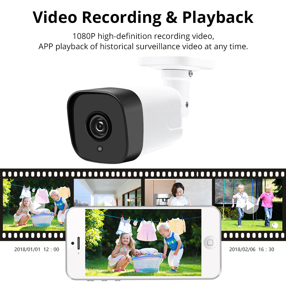  Tuya WiFi CCTV Camera IP65 Waterproof Outdoor Intercome Work with Alexa Echo Show Smart Home Securi