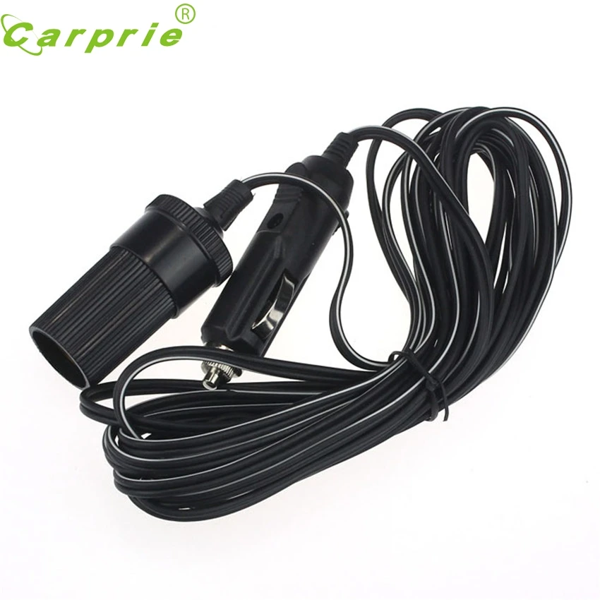 

CARPRIE Super drop ship car styling 12V 24V 10A Car Accessory Cigarette Lighter Socket Extension Cord Cable 1-5m Drop oct10