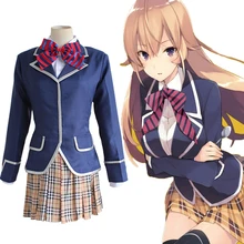 Anime Food Wars! Shokugeki No Soma Cosplay Costumes Erina Nakiri Cosplay Costume Halloween Party Shokugeki No Souma Women shokugeki no souma megumi tadokoro blue braid cosplay wig halloween role play wig accessory