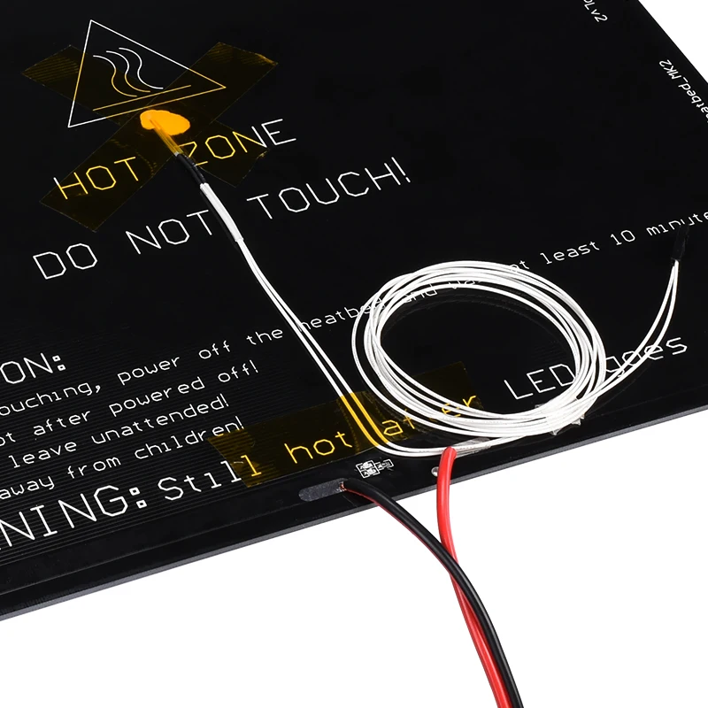 MK2A печатная плата heatbed 300*300*2 мм с кабелем + термистор 100k 12V 24V RepRap RAMPS 1 4 для запасных