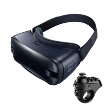 Óculos vr 3d gear 4.0 caixa 3d, para samsung galaxy s9 s9plus s8 s8 + note7 note 5 s7 smartphones etc com controle de bluetooth