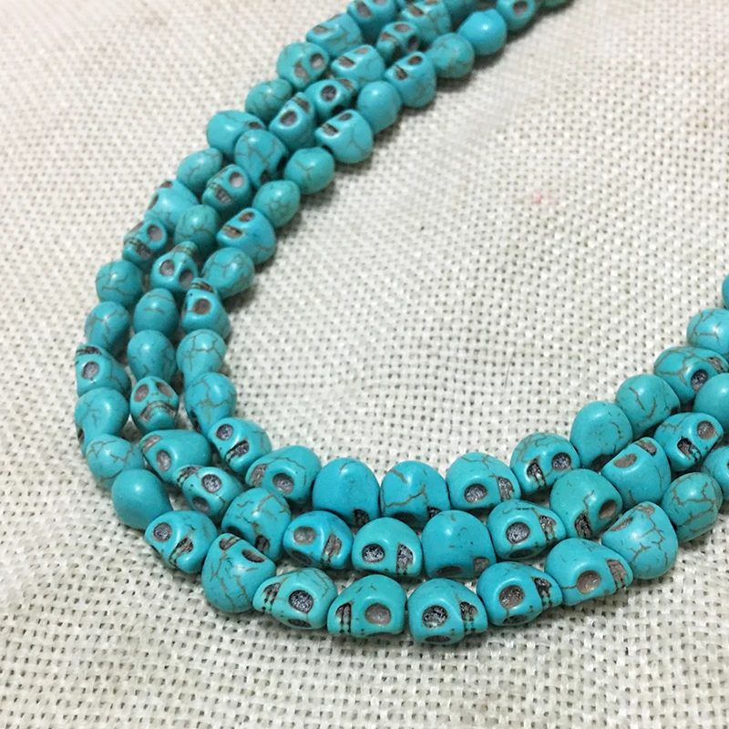 Драгоценное украшение из природного камня подвески в виде черепа Howlite мужские