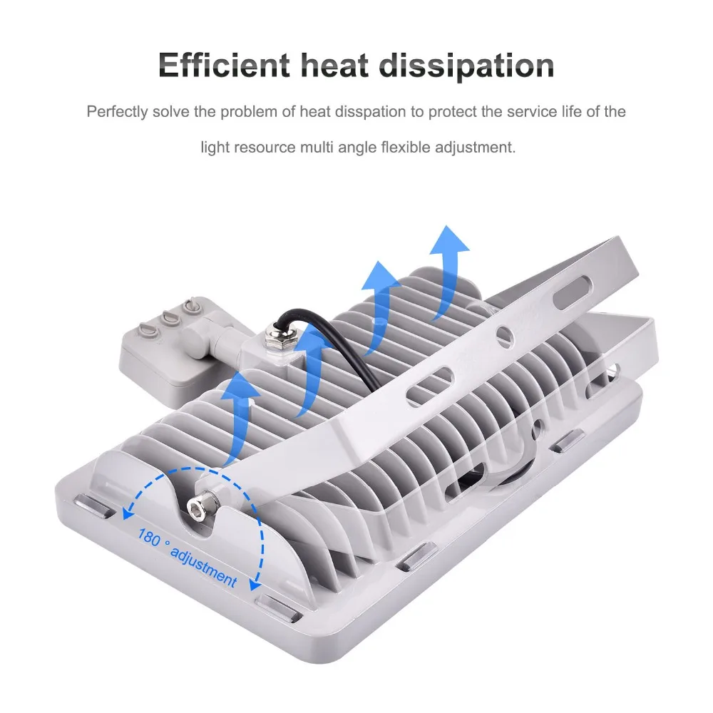 UPGRATE 100 W ПИР инфракрасный движения Сенсор Светодиодный прожектор 220 V-240 V 12000LM движения PIR Сенсор лампа IP65 водонепроницаемый уличный фонарь